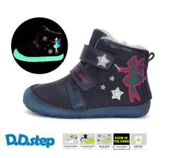 D.D.Step Barefoot zimní botky W073-42766 Royal Blue - kopie - kopie